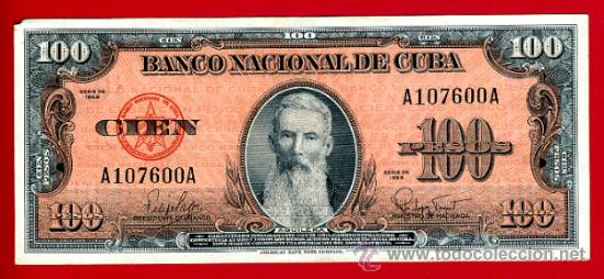 Billete 100 Pesos Cuba 1959 Ebc Origin Vendido En Venta Directa