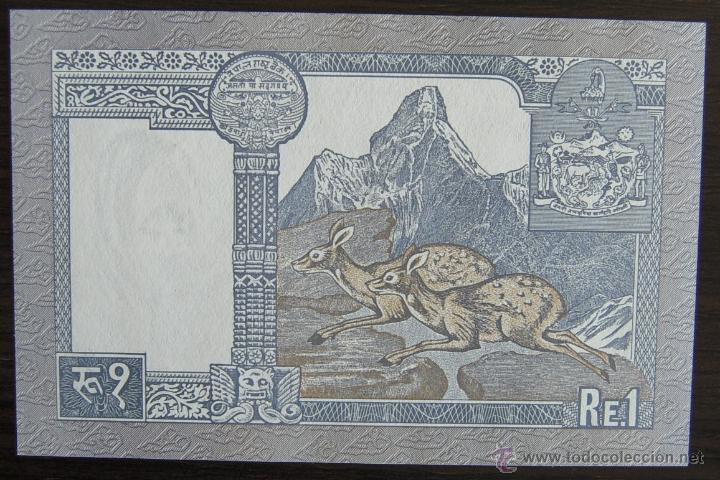 Billetes extranjeros: BILLETE DE NEPAL: 1 RUPEE DE 1994 PLANCHA - Foto 2