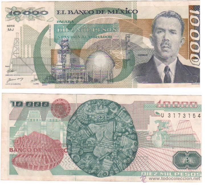 Mexico 10000 10.000 pesos 1987 p-90a imagen amb - Vendido en Venta
