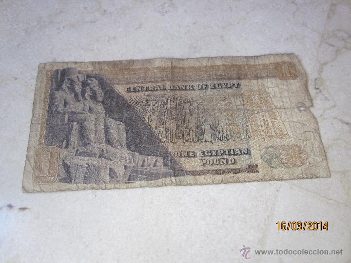 Billetes extranjeros: BILLETE 1 POUND EGIPTO - Foto 1