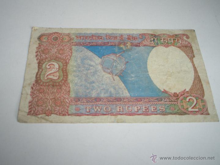Billetes extranjeros: BILLETE-INDIA-TWO RUPEES-. - Foto 3