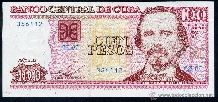 Billetes extranjeros: CUBA 100 PESOS 2013 - Sin Circular - Foto 1