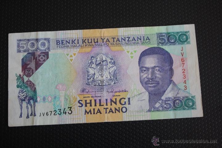 Billetes extranjeros: TANZANIA, 500 CHELINES, - Foto 1