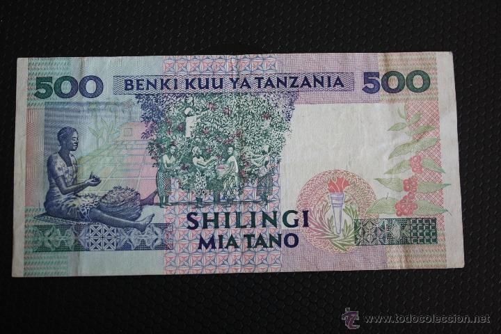 Billetes extranjeros: TANZANIA, 500 CHELINES, - Foto 2