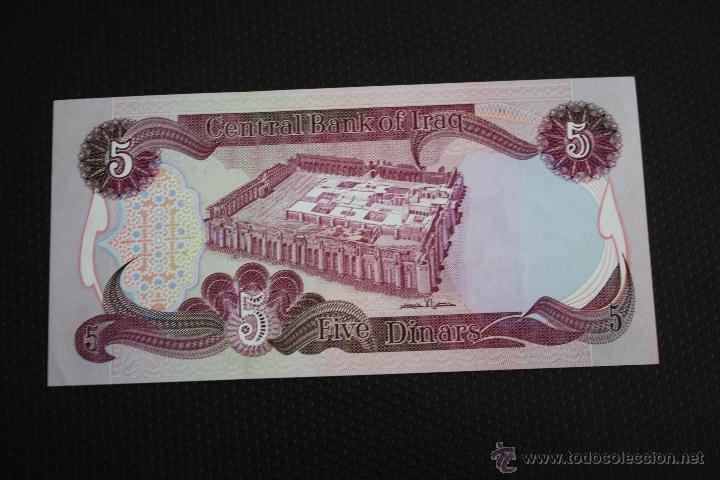 Billetes extranjeros: IRAQ, 5 DINARS 1973 SC - Foto 2