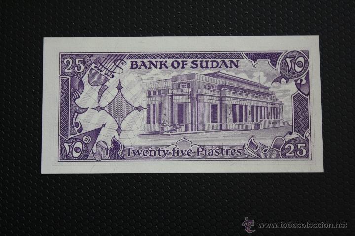 Billetes extranjeros: SUDAN, 25 PIASTRAS 1978 - Foto 2