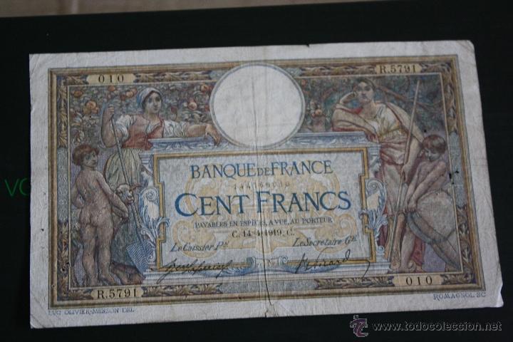 Billetes extranjeros: FRANCIA, 100 FRANCOS 14-4-1919 - Foto 1