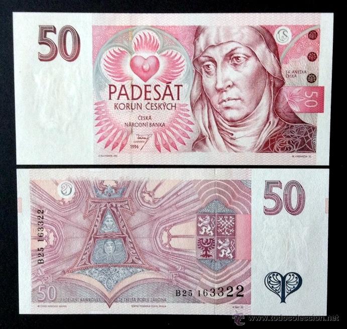 Billetes extranjeros: CHECA Rep. 50 korun 1994. Pick 11. S/C. - Foto 1