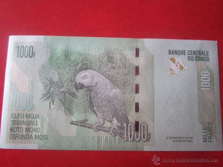Billetes extranjeros: Congo. billete de 1000 francos. 2013 - Foto 2