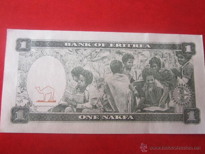 Billetes extranjeros: Eritrea. 1 nakfa. 1997 - Foto 2
