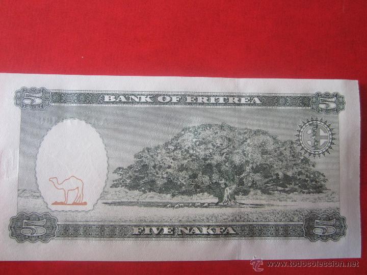Billetes extranjeros: Eritrea. 5 nakfa. 1997 - Foto 2