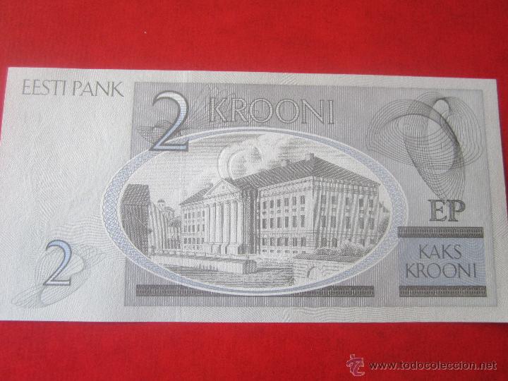Billetes extranjeros: Estonia. 2 krooni. 1992 - Foto 2