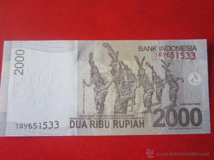 Billetes extranjeros: Indonesia. billete de 2000 rupias.2009 - Foto 2