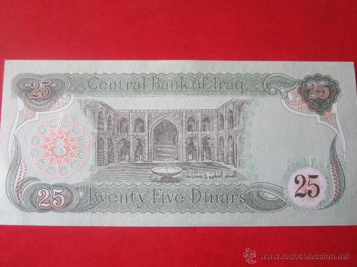 Billetes extranjeros: Irak. billete de 25 dinares. 1982 - Foto 2