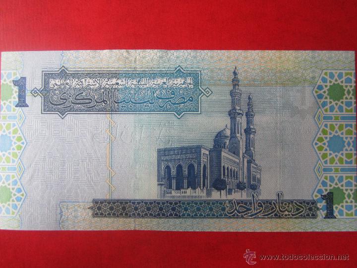 Billetes extranjeros: Libya. billete de 1 dinar - Foto 2