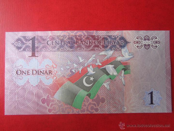 Billetes extranjeros: Libya. billete de 1 dinar - Foto 1