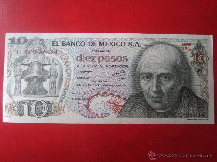 Año 1977 México 10 Pesos 