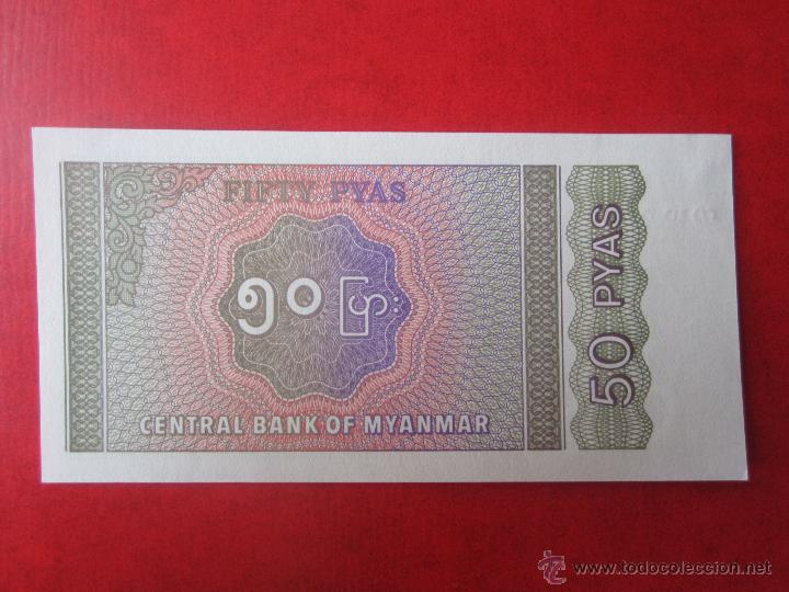 Billetes extranjeros: Myanmar. billete de 50 pyas. - Foto 1