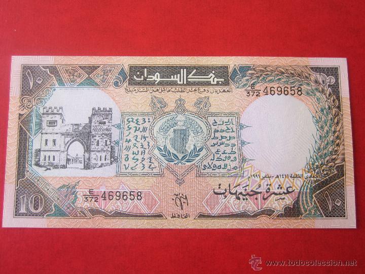 Billetes extranjeros: Sudan. billete de 10 libras. 1991 - Foto 1