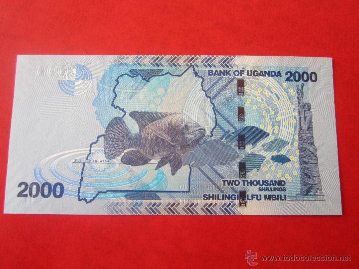 Billetes extranjeros: Uganda. billete de 2000 shillings. 2010 - Foto 1