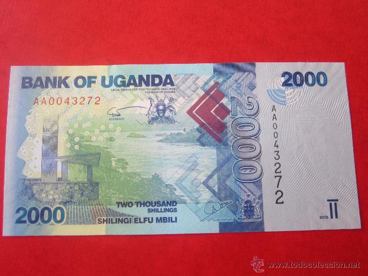 Billetes extranjeros: Uganda. billete de 2000 shillings. 2010 - Foto 2