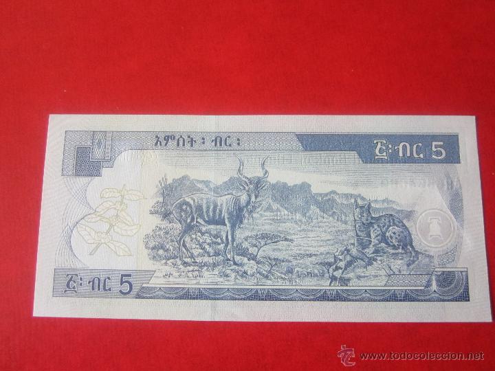 Billetes extranjeros: Ethiopia. 5 birr. 2006 - Foto 2