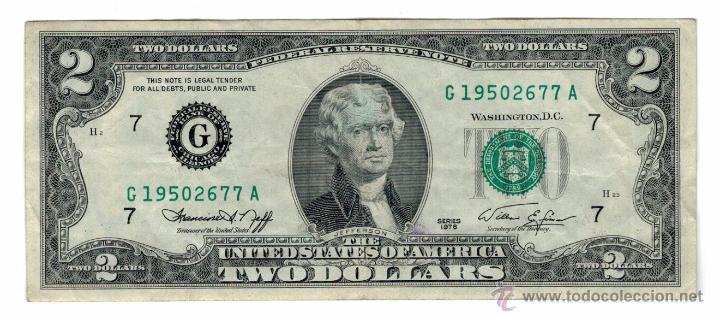 El Valor De Un Billete De 2 Dolares