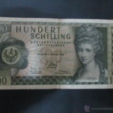 Billetes extranjeros: 100 SHILLING 1969 AUSTRIA BC. Lote 174054815