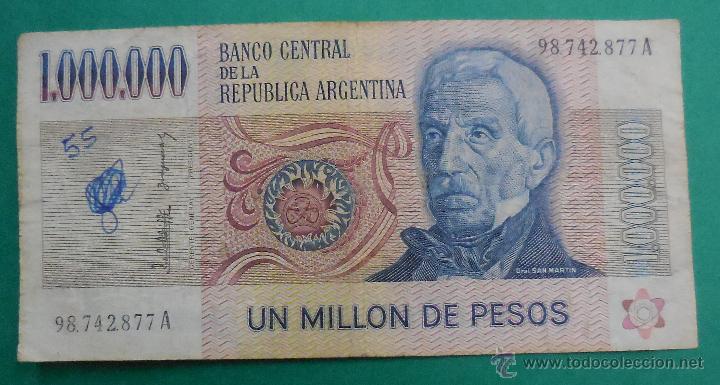 Billete Un Millon De Pesos Argentinos
