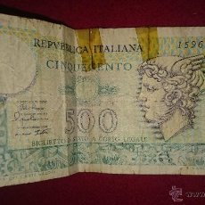 Billetes extranjeros: 500 CINQUECENTO LIRE