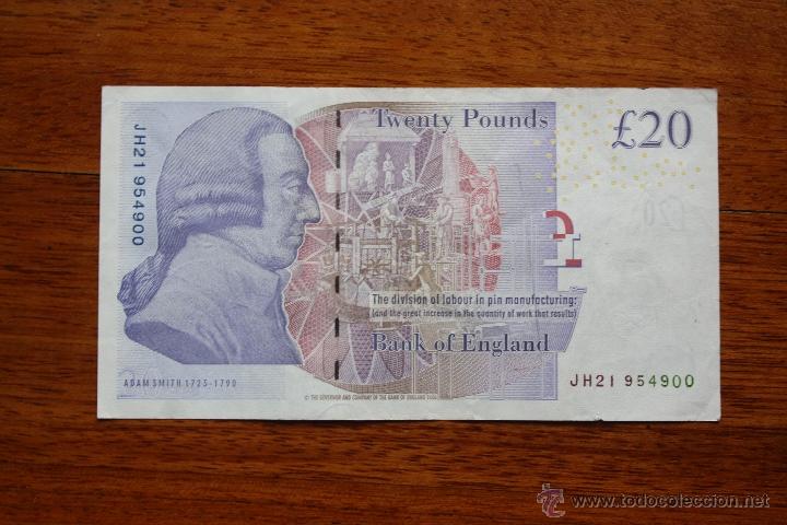 Billetes extranjeros: INGLATERRA, 20 LIBRAS - Foto 2