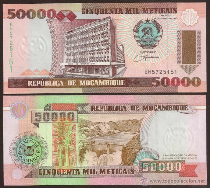 Internationale Banknoten: MOZAMBIQUE. 50000 meticais 1993. Pick 138. S/C.