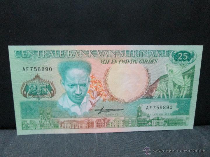 Billetes extranjeros: 25 gulden 1988 suriname sc - Foto 1
