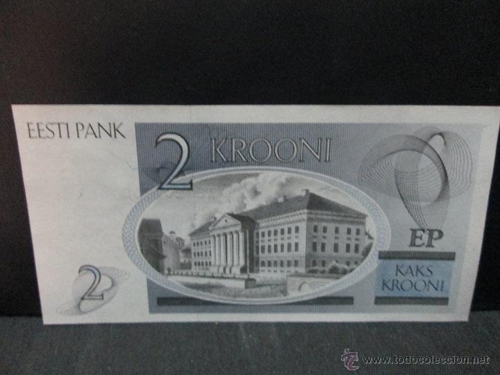 Billetes extranjeros: 2 krooni estonia nuevo sc - Foto 2