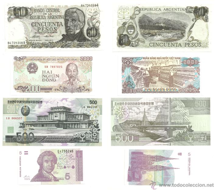 Billetes extranjeros: LOTE DE 4 BILLETES EXTRANJEROS (SC) - Foto 1