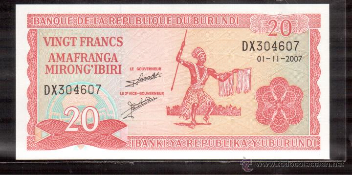Billetes extranjeros: BILLETE DE AFRICA BURUNDI - Foto 1