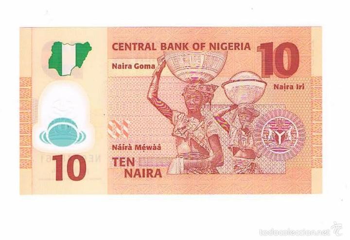 Billetes extranjeros: BILLETE NUEVO NIGERIA 10 NAIRA - Foto 2 - 55338569