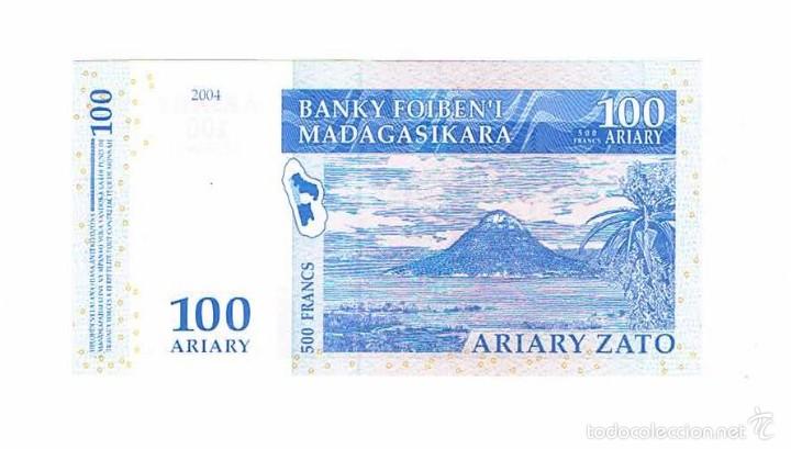 Billetes extranjeros: BILLETE NUEVO MADAGASCAR 100 ARYARY ** - Foto 2