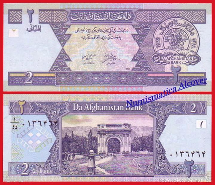 Billetes extranjeros: AFGANISTAN 2 Afghanis 2002 Pick 65a - SC