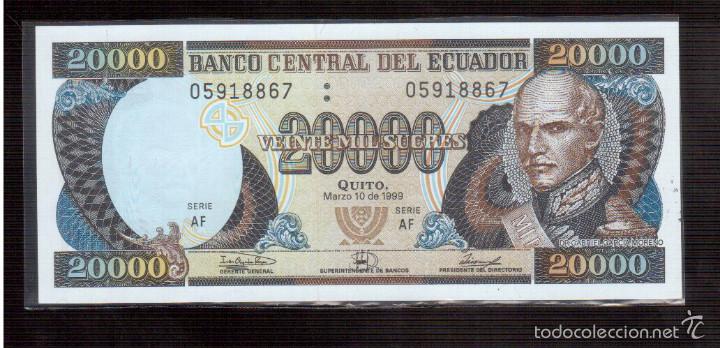 Billetes extranjeros: BILLETES DE AMERICA ECUADOR - Foto 1
