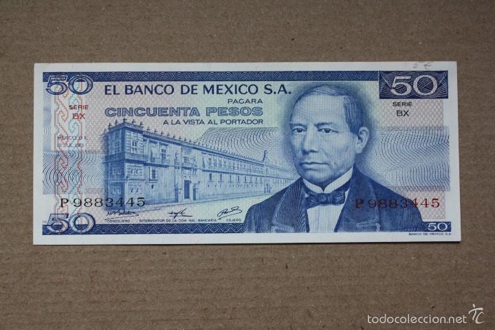 Billetes extranjeros: MEXICO, 50 PESOS 1973 sc. - Foto 1