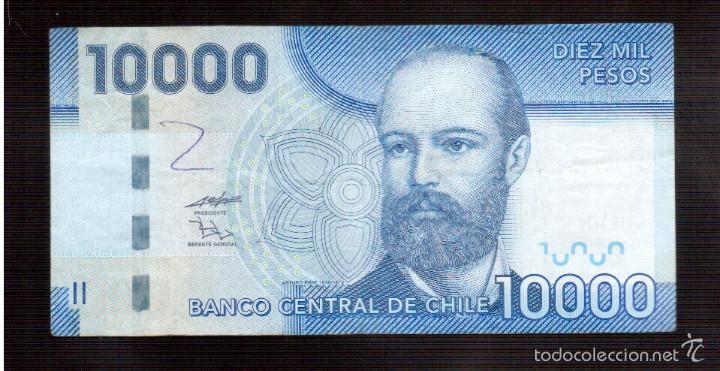 Billete De Chile 2008 Jp 10000 Pesos 