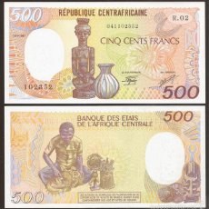 Banconote internazionali: CENTROAFRICANA REPUBLICA. 500 FRANCOS 1.1.1987. PICK 14 C. S/C.. Lote 316135418