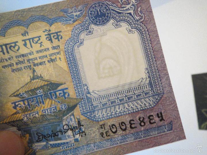 Billetes extranjeros: BILLETE DE NEPAL 1 RUPIA - Foto 3