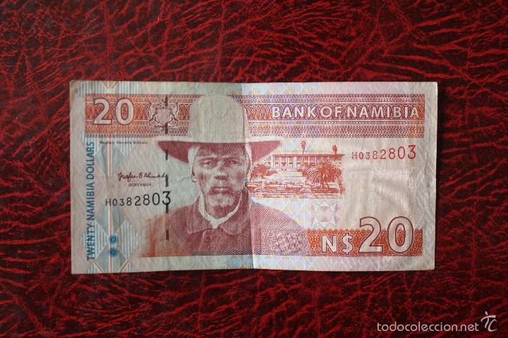 Billetes extranjeros: Namibia, 20 dolares serie H0382803 - Foto 1