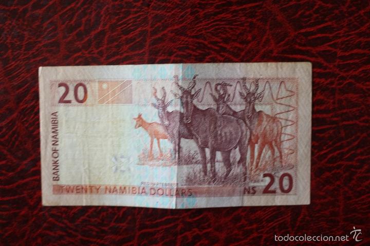 Billetes extranjeros: Namibia, 20 dolares serie H0382803 - Foto 2