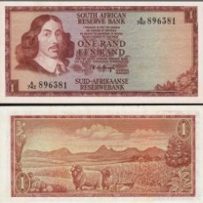 Billetes extranjeros: SOUTH ÁFRICA RESERVE 1 RAND 1961 SERIE A GRANDE MUY RARO REF 8553. Lote 91657844