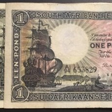 Billetes extranjeros: SOUTH ÁFRICA RESERVE 1 POUND 1939 MUY RARO REF 5753. Lote 90356766