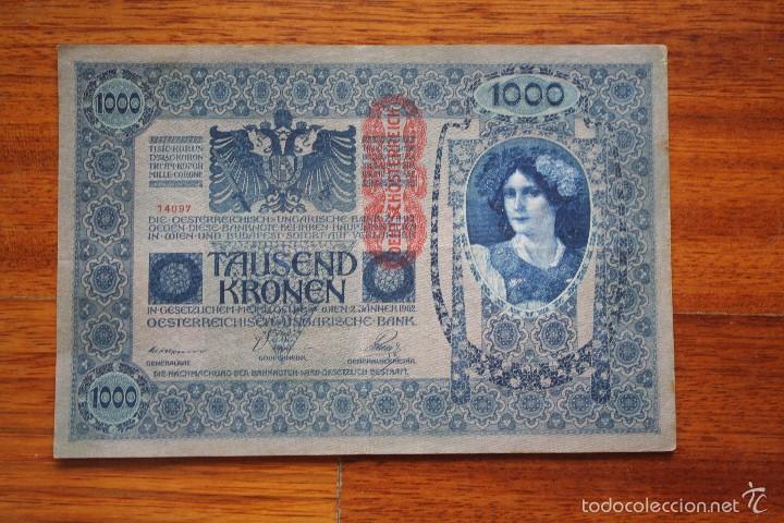 Billetes extranjeros: 1000 CORONAS 1902, IMPERIO AUSTRO-HUNGARO. - Foto 1