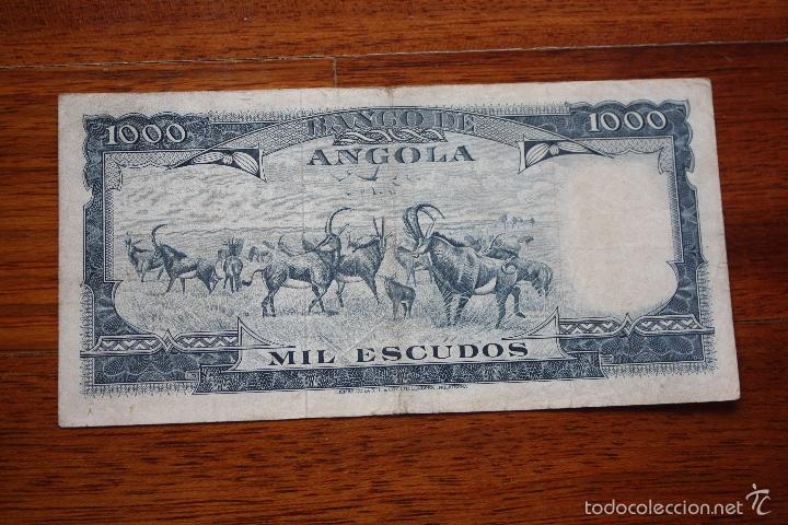 Billetes extranjeros: ANGOLA, 1000 ESCUDOS 1970, BC - Foto 2